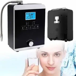 DDZJTPP Alkalische Wassermaschine, Wasser-Ionisator-Maschine, Produziert Ph 2,8-11 Alkalisches Saures Wasser Wasserfiltersystem Für Zuhause, 5 Wasser-Einstellungen,12000 Liter Pro Filter