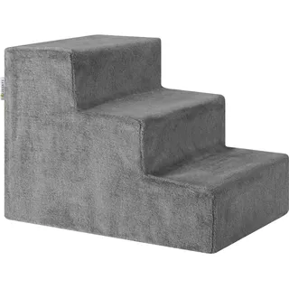 Juskys Haustiertreppe Timmy mit 3 Stufen Grau