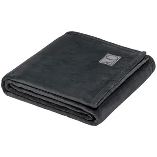 Kuscheldecke Kuschelsoft 150 x 200 cm Polyacryl Grau Anthrazit