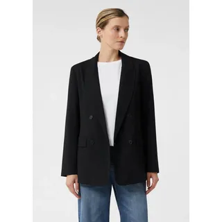 comma Jackenblazer Indoor-Blazer Doppelreihiger Oversize Blazer schwarz 44 EU