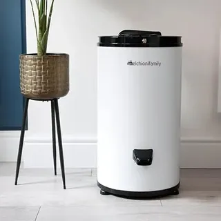 Melchioni Family TORNADO Schleudertrockner Inox, Tragbarer Platzsparender Wäschetrockner, Leiser Wäscheschleuderer, 6 kg Kapazität, 3200 U/Min