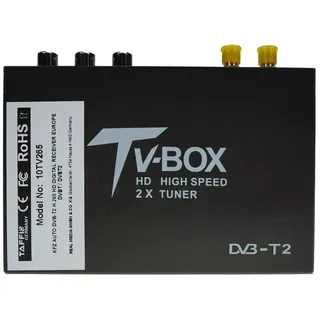 TAFFIO Univer.AUTO DVB-T2 H.265 HD DIGITAL RECEIVER MPEG4 240 km/h TV EMPFANG KFZ-Adapter