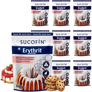 SUCOFIN Erythrit mit Inulin 10 x 500g