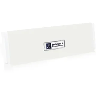 JU Briefeinwurf Einwurfklappe Briefkastenklappe Einwurfblende 02-183, verkehrsweiß, 270x78mm