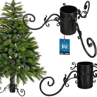KOTARBAU® Weihnachtsbaumständer mit Wassertank für große Bäume Metall goldene Patina Tannenbaumständer für öffentliche Räume Christbaumständer Outdoor Baumständer Weihnachten Christmas Tree Stand