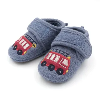 Maximo Lauflernschuhe, Klettverschluss, Wollfleece - 21.5 EU