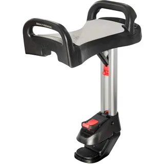 Lascal Saddle für BuggyBoard Maxi, einklappbarer und abnehmbarer Sitz, Kinderwagen Zubehör für Maxi-Modelle ab 2011, bequeme Sitzmöglichkeit für Kinderbuggys, grau