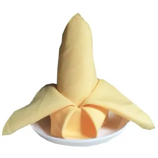 Anevous 2er Set Stoffservietten, 48x48 cm Waschbare Servietten Stoff, Wiederverwendbar Tischservietten, Tischdekoration Serviette für Hochzeit, Party, Hotel, Restaurant, Weihnachts, Geburtstag,Gelb