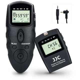 JJC Kabelloser Fernauslöser mit Kabel, Intervalometer Timer für Olympus OM System OM-5 Mark II OM-5 OM-1 OM-D E-M5 Mark III E-M1 Mark III E-M1 Mark II E-M1X ersetzt Olympus RM-CB2 Fernschalter