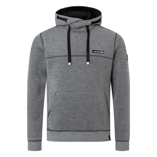 Timezone Herren Hoodie HI-TECH HOODY Regular Fit Grau 9195 L