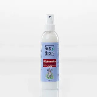 Relax Biocare Mückenmilch für Hunde 250 ml Flasche gegen Mücken, - ätherische Öle