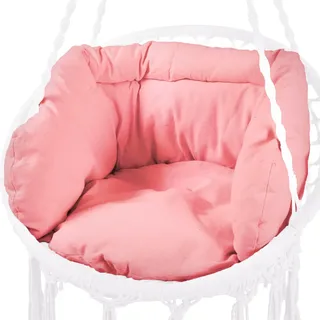 Svita Kissen für Hängesessel Sitzpolster Kissen Hängekorb Leinen-Mischung Rosa