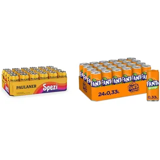PAULANER Spezi 24 x 0,33 l + Fanta Orange 24 x 0,33 l