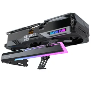 EZDIY-FAB 5V ARGB GPU Halter Halterung Grafikkarte GPU Unterstützung Videokartenhalter Halterung,Schanzbare Struktur,Grafikkartenhalterung Sag Holder/Holsterhalterung RX7990XTX, RTX4090,Schwarz-341