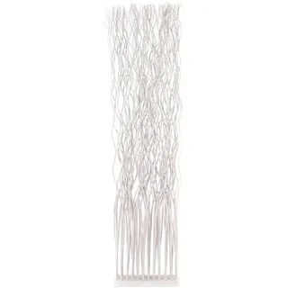 DESIGN DELIGHTS RAUMTEILER weiß Naturmaterialien, 40x170x12 cm, Wohnzimmer, Raumteiler | Paravents, Paravents