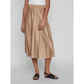 VILA Plisseerock Faltenröcke Beige 42