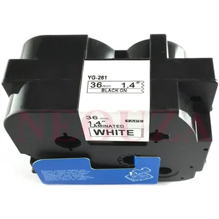 NEOUZA Compatible for Brother P-touch TZe Tz Black on White label tape 6mm 9mm 12mm 18mm 24mm 36mm all size(TZe-261 36mm)
