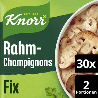KNORR Fix für leckere Rahmchampignons ohne geschmacksverstärkende Zusatzstoffe 30x 33 g