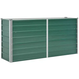 vidaXL Garten-Hochbeet verzinkter Stahl rechteckig 120 x 80 x 45 cm