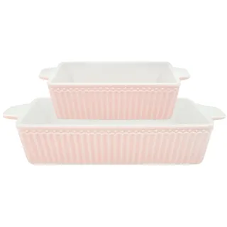 GREENGATE Auflaufformen 2er-Set klein Alice rosa