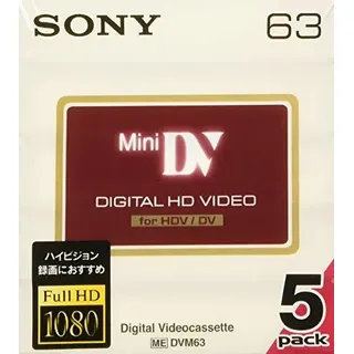 SONY Mini DV Cassette Tape 5DVM63HD Aufnahmemedien für Videokamera NEU