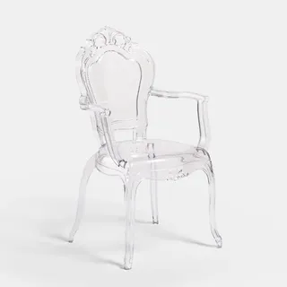 BISCOTTINI INTERNATIONAL ART TRADING Biscottini Stühle aus Polycarbonat – Gartenstuhl – Kunststoff Stuhl für Küche und Esszimmer – Moderne Sessel – Schlafzimmersessel