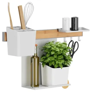 Tesa Küchen-Organizer Set M weiß 60,0 x 15,0 x 34,0 cm, 1 Set