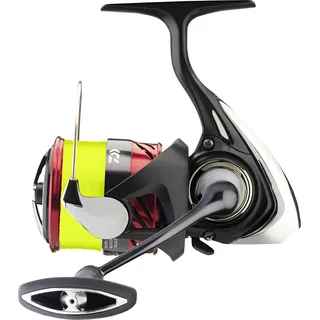 Daiwa 23 Ninja LT 4000-C, Bespult mit 0,23mm Gelbem J-Braid X4, Angelrolle, Spinnrolle, Frontbremse, 10006-400