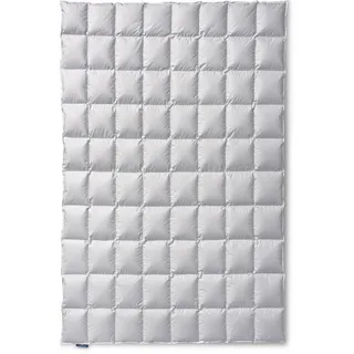 Kauffmann Daunendecke Eiderdaune Exclusive, Grauweiß, Textil, Füllung: Daunen, 155x220 cm, Oeko-Tex® Standard 100, temperaturausgleichend, atmungsaktiv, sehr leicht, Schlaftextilien, Bettdecken, Daunendecken