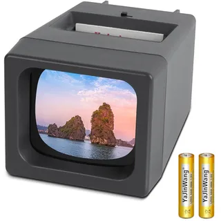 35mm Diabetrachter für alte Dias, Dia-Betrachter 2X Vergrößerung LED beleucht...