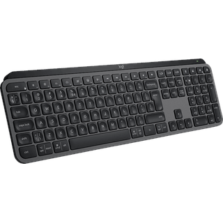 Logitech MX Keys S Graphite schwarz, LEDs weiß, Logi Bolt, USB/Bluetooth, DE (920-011565)