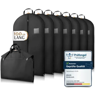 Bruce. Bruce.® 7x Kleidersack Kurz 100x60cm – Atmungsaktive Kleiderhülle für Anzug, Jacke & Hemd – 120 GSM Materialstärke – Anzugtasche für Reisen & Aufbewahrung