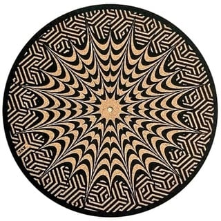 Taz Studio: Plattenspieler Slipmat – Speziell (cork. Psychedelic Geometrische Ohr Fisch