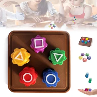 Gonggi Korean Game,gonggi Spiel,ddakji game,Traditionelles Koreanisches Spiel, Gonggi Jack Stone Pebbles Set – Klassischer Hand-Auge-Koordinationsspaß,Gonggi Jack Stone Pebbles Set (5pcs+Base)