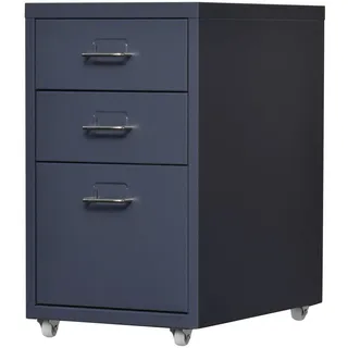 [en.casa] Kökar Rollcontainer 48 x 28 x 41 cm grau