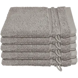 Waschhandschuh 5 x 16 x 22 cm silber