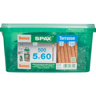 SPAX Terrassenschrauben 5.0 x 60 mm TX 25 - 500 Stk.