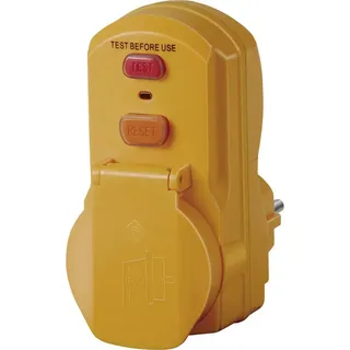 Brennenstuhl 1290660 Personenschutz-Zwischenstecker PRCD 230V Gelb IP54