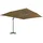 mit Aluminium-Mast 400 x 300 cm Taupe