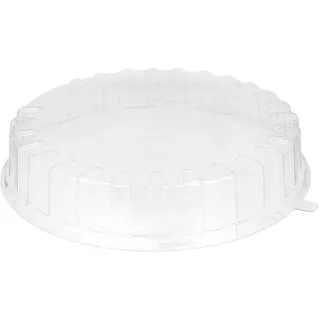 MONOUSO - Deckel für Kunststoff Kuchenbehälter APET Ø31x6cm (90 Stück)