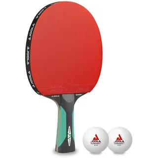 JOOLA 53135 Tischtennis-Set ROSSKOPF SMASH Tischtennisschläger Inklusive 2 Tischtennisbälle Mit ITTF Zulassung, 1,8 MM Schwamm ,(1er Pack)
