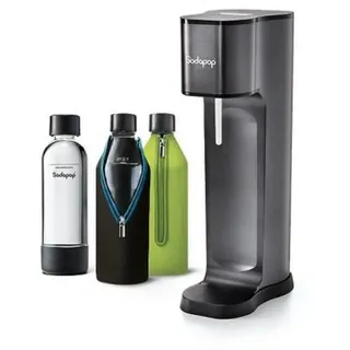 avantgarde black + 2 Glaskaraffen + 1 PET-Flasche + Zylinder