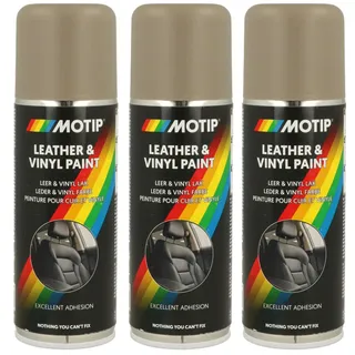 european aerosols gmbh MOTIP Lederfarbe Beige Vinyl Spray 200Ml Lederspray Kunstleder Reparaturspray