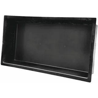 GFK Rechteckbecken 500 l schwarz 200x100x35 cm UV-beständiges Teichbecken