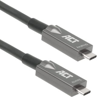 ACT USB C Active Optical Cable (AOC) 10m, USB C Video Kabel USB 3.2 Gen2, 10Gbps Hochgeschwindigkeit, USB C Glasfaser Aktiv Optisches Kabel, für Videokonferenz – AK4310