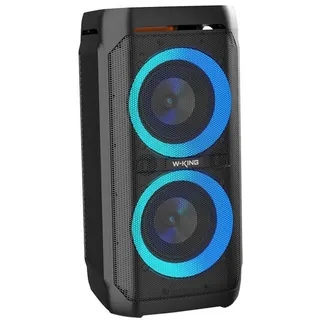 Drahtlose Säule W-KING T11, 100 W, Bluetooth 5.3, IPX6, schwarz - Schwarz