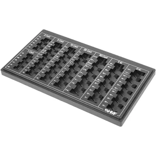 HMF 2600-02 Euro-Münzzählbrett Münzsortierer 33 x 18,5 x 2 cm, Schwarz