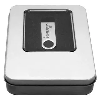 MediaRange BOX902 Aufbewahrungsbox Rechteckig Aluminium, Kunststoff, Stahl Silber