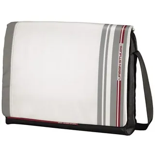 aha Laptoptasche Messenger Bag Fog Weiß Notebook-Tasche 15-16", Laptop-Sleeve Magnetverschluss für 15" 15,4" 15,6" 16" Zoll Laptop weiß