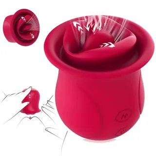 Seckoe Sauger Vibrator mit 3 Saugmodi 10 Zungenlecken Sexspielzeug für Klitoris Erotik Sex Toys Sex Spielzeug für die Frau, Vibration für Frauen, Sex Spielzeug für Paare (Rosa)